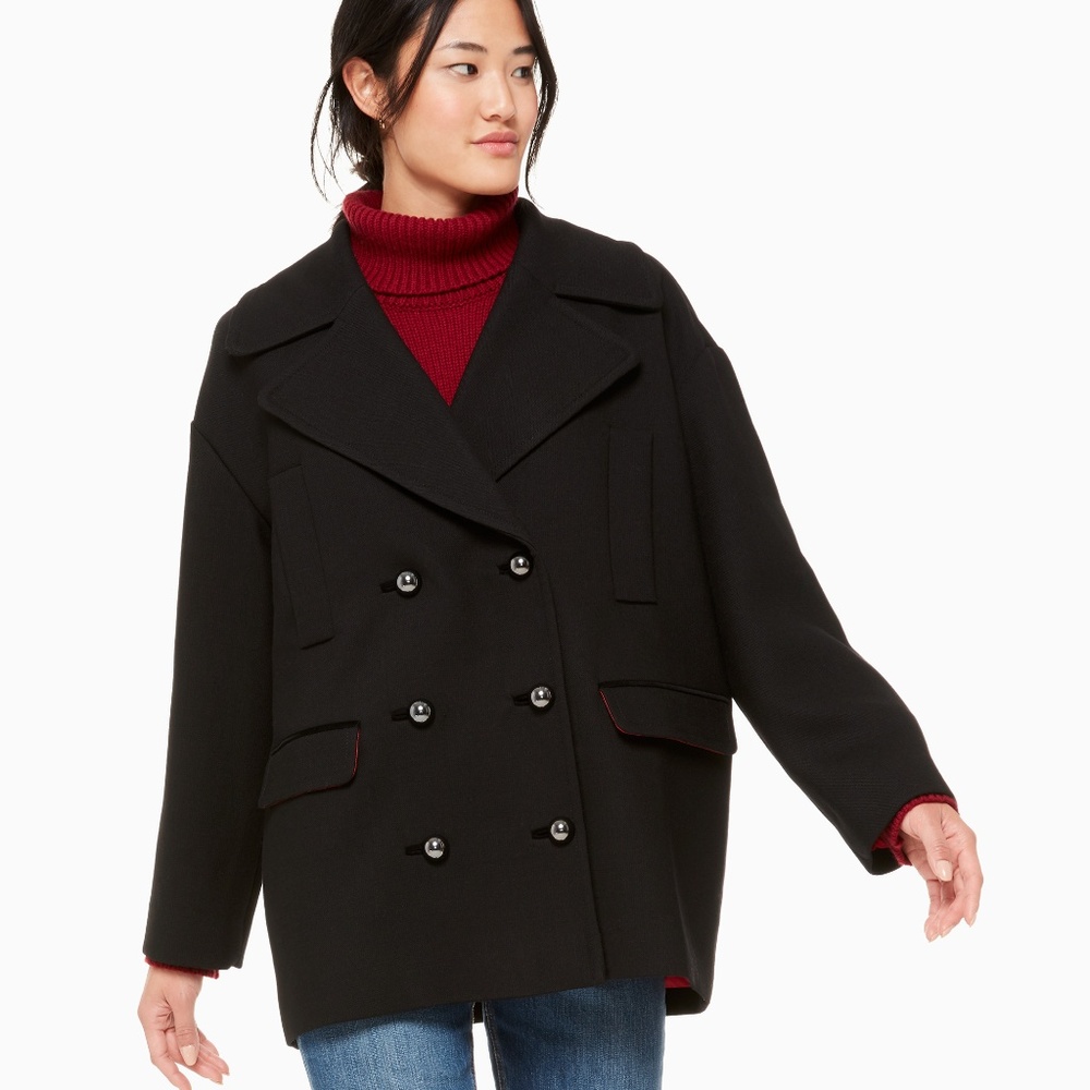Kate Spade Broome Street Modern Peacoat Black M